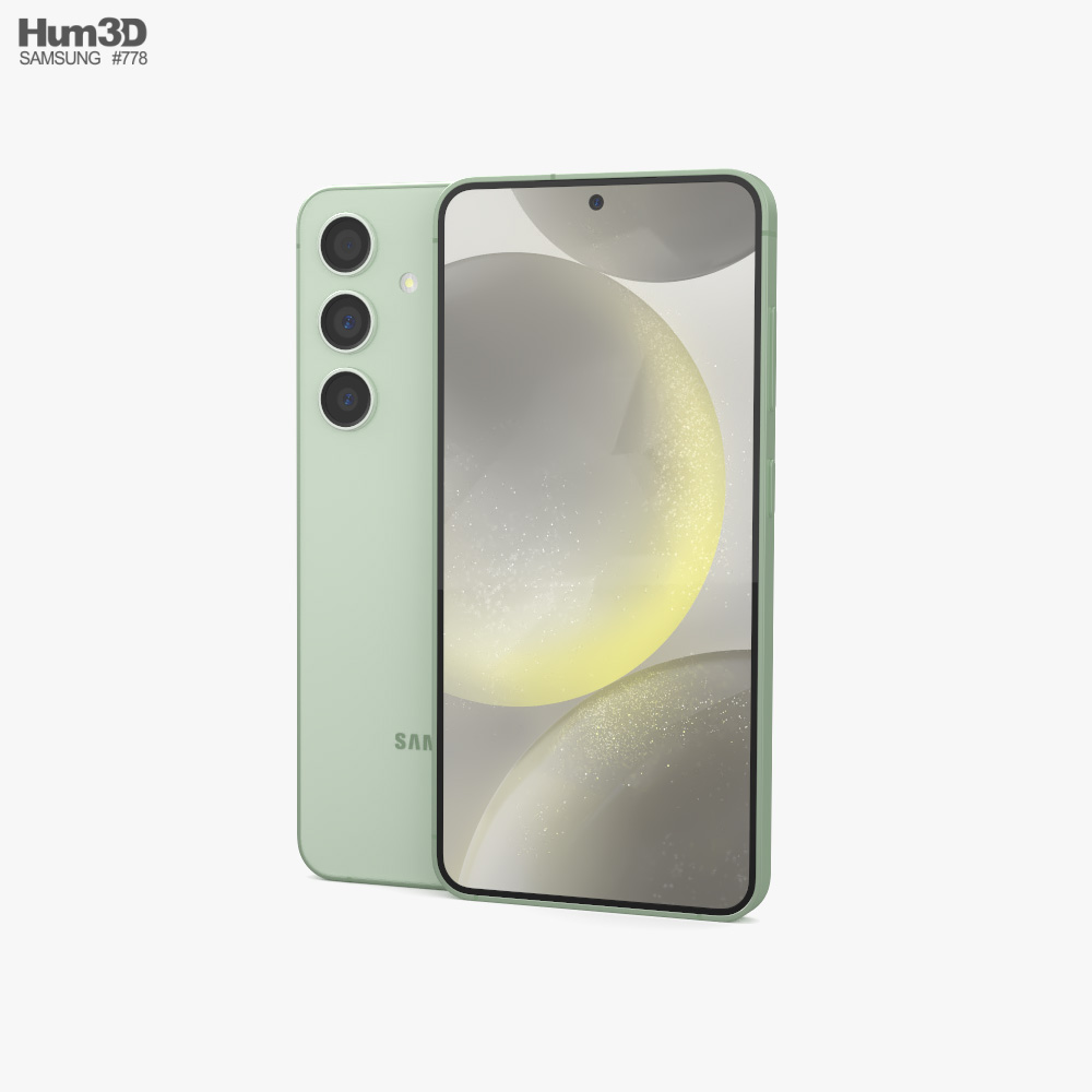 Samsung Galaxy S24 Jade Green Modèle 3D